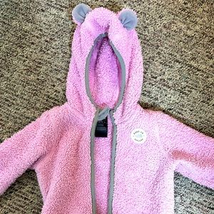 NorthFace Bear Ear Shaggy Fleece. Size 18-24m. VGUC.